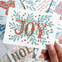 Joy Folk Lettering Christmas Card, thumbnail 3 of 3
