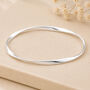 Sterling Silver Soft Twist Bangle, thumbnail 1 of 5