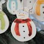 Snowman Christmas Tree Decorations, thumbnail 1 of 7