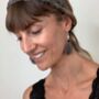 Spotty Guinea Fowl Earrings 'Dotty', thumbnail 2 of 6
