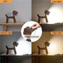 Nordic Table Lamp Wooden Dog, thumbnail 4 of 11