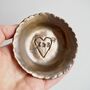 Personalised Gold Ceramic Heart Wedding Engagement Dish, thumbnail 3 of 6