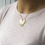 Gold Plated Hammered Pearl Fringe Necklace, thumbnail 5 of 8