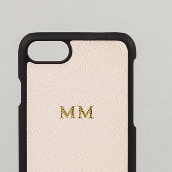 Pink Saffiano Leather Phone Case, 3 of 3