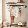 Clothes Rack On Wheels Extendable Hanging Rail, thumbnail 1 of 12