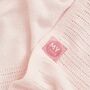 Personalised Light Pink Cellular Blanket, thumbnail 3 of 5