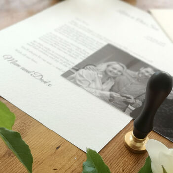 A Letter To Our Son On His Wedding Day Personalised Keepsake, 5 of 10