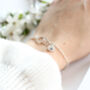 Personalised Two Interlocking Rings Bracelet, thumbnail 3 of 3