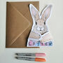 Cute Easter Bunny Card, thumbnail 3 of 4