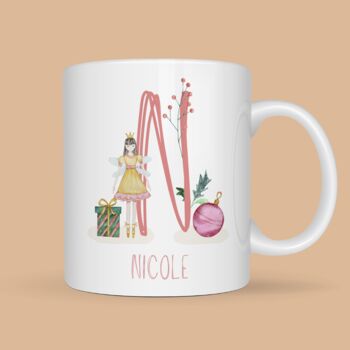 Personalised Nutcracker / Sugar Plum Fairy Christmas Mug, 4 of 4
