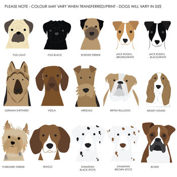 Personalised Confetti Dog Breed Birthday Card, 4 of 10