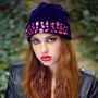 Knitted Beanie Luxe Embellishment Multiple Colours, thumbnail 1 of 4