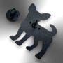 Geometric Rainbow Chihuahua Dog Enamel Pin, thumbnail 7 of 9