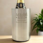 Personalised Mr And Mrs Stainless Wine Cooler, thumbnail 1 of 5