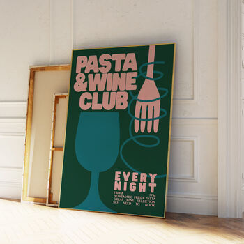 Pasta And Wine Poster, 6 of 9