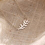 Leaf Family Initials Personalised Necklace In Silver Or Gold, thumbnail 4 of 6