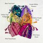 Fair Trade Recycled Sari Fabric Refillable Lavender Bag, thumbnail 5 of 12