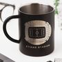 Manchester City Stadium Football Gift Custom Engraved Steel Mug, thumbnail 1 of 5