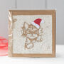 Handmade Recycled Eco Kitty Christmas Cards Range, thumbnail 8 of 12