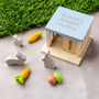 Personalised Rabbit Hutch Pet Set Toy, thumbnail 1 of 4