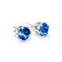 Birthstone Silver Stud Earrings, thumbnail 1 of 9
