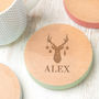 Personalised Reindeer Christmas Coaster / Place Setting, thumbnail 1 of 5