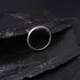 Minimalistic 5mm Engraved Silver Band Ring Unisex, thumbnail 3 of 11