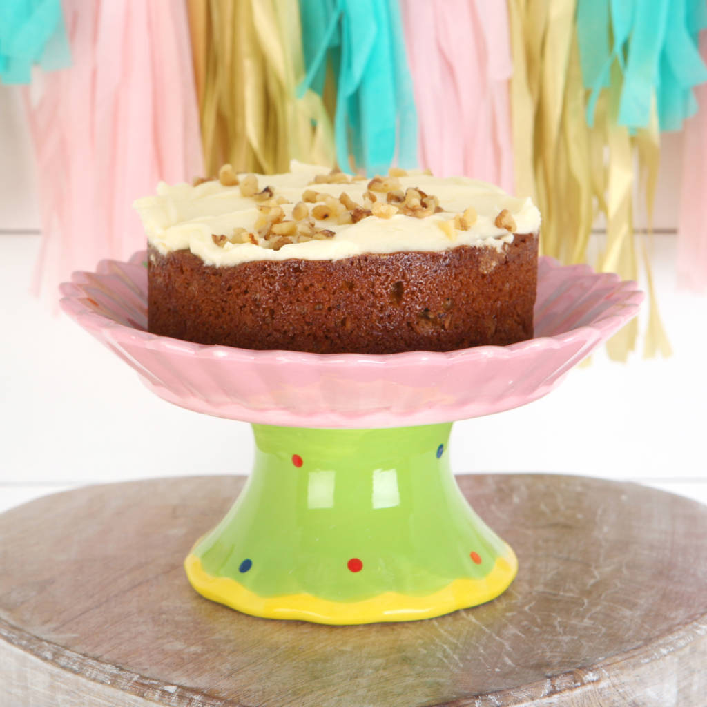 Pink Or Blue Cupcake Print Cake Stand By red berry apple