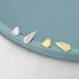 Sterling Silver Asymmetric Polygon Stud Earrings, thumbnail 2 of 12