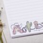 A5 Personalised Letter Writing Paper Pink Cowgirl Rodeo Design, thumbnail 2 of 6