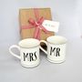 Set Of Mr And Mrs Mugs ~ Boxed And Gift Wrapped, thumbnail 4 of 5