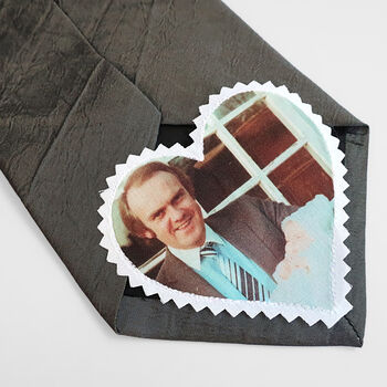 Personalised Photo Wedding Tie Patch, 7 of 8