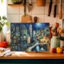 Lunar Enclave Textured Glass Chopping Board, thumbnail 4 of 8