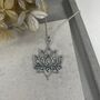 925 Sterling Silver Lotus Necklace, thumbnail 1 of 7