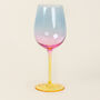 G Decor Set Of Four Wine Glasses With A Rainbow Hue, thumbnail 4 of 4