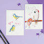 'Nice Cock' Cockatoo Illustrated Card, thumbnail 2 of 3