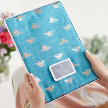 Metallic Busy Bee Print Scarf, 2 of 6