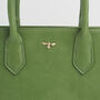 Green Garden Floral Structured Tote Bag Medium, thumbnail 3 of 8