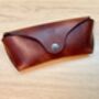 Personalised Spanish Brown Leather Glasses Case, thumbnail 8 of 12