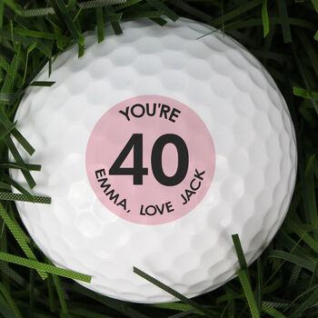 Personalised Big Age Golf Ball, 5 of 8