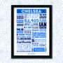 Chelsea Football Club Personalised Print, thumbnail 5 of 5
