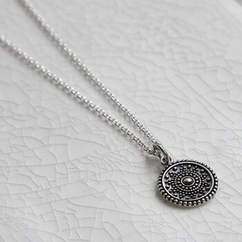 Oxidised Sterling Silver Marrakech Necklace, 3 of 5