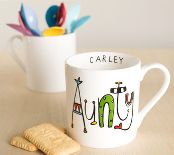 Personalised Aunty Or Auntie Bone China Mug, 6 of 8