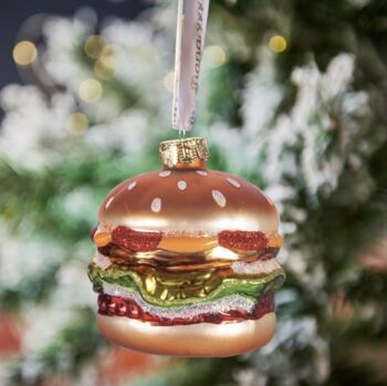 Big Fat Burger Shaped Bauble, 3 of 4