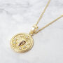 Taurus Zodiac Star Sign Gold Plated Necklace, thumbnail 1 of 4