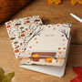 Set Of Two Autumn Themed A6 Lined Paper Notebooks, thumbnail 1 of 3