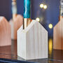 Wooden Christmas House Candle Holder, thumbnail 2 of 4