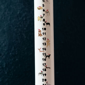 Dog Illustrations Advent Candle, 2 of 2