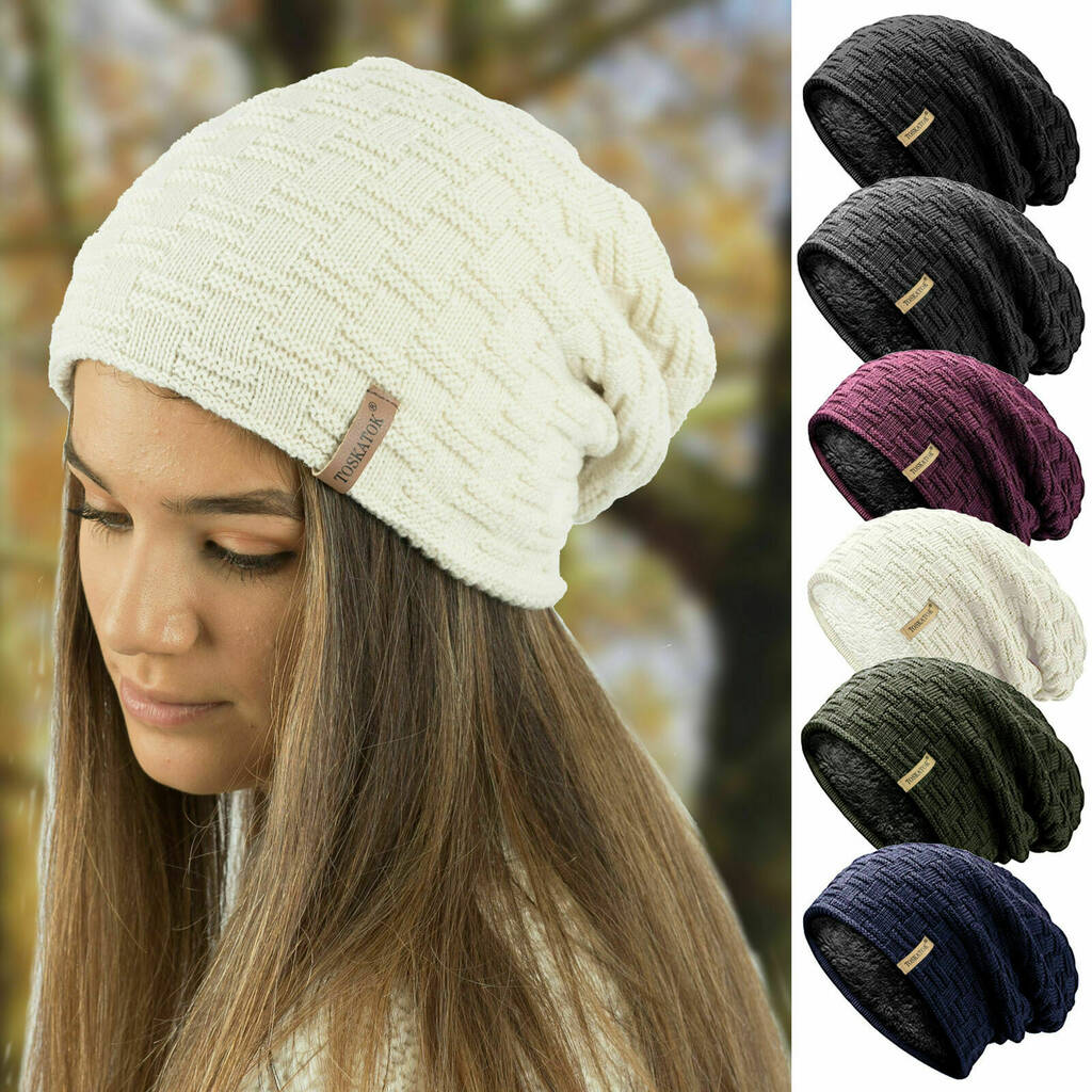 Texture Knit Slouch Beanie, 1 of 9