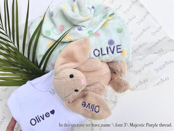 Personalised Toddler And Baby Gift Set Celebration Box, 9 of 11